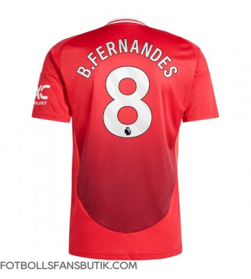 Manchester United Bruno Fernandes #8 Replika Hemmatröja 2024-25 Kortärmad